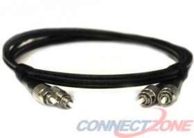 Black singlemode fiber optic cables 9/125 duplex