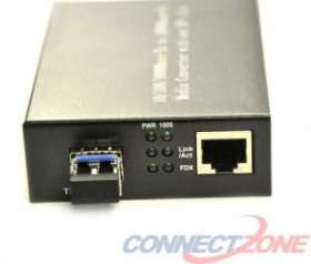 FCM-LC1110 LC Fiber Optic Media Gigabit Converter