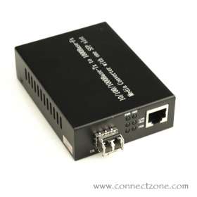 FCS-LC1110 LC Fiber Optic Media Gigabit Convertor SM 10/100/1000 10KM