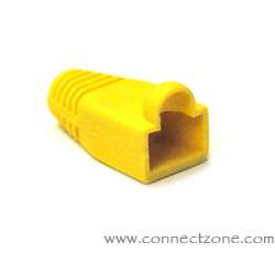 R88BT-YL Yellow RJ45 snag-less boot for Cat5 and Cat6 cables