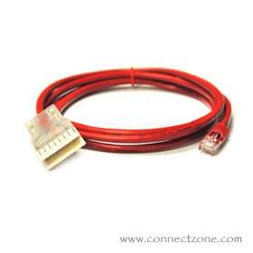 11 foot Red Cat5e patch cord RJ45 plug - 110 connector

