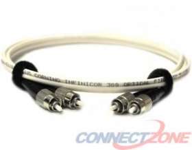 White singlemode fiber optic cables 9/125 duplex