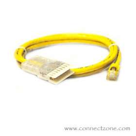 9 foot Yellow Cat5e patch cord RJ45 plug - 110 connector

