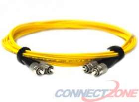 Yellow singlemode fiber optic cables 9/125 duplex