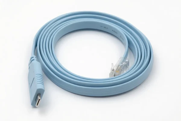 Cisco compatible USB-C to RJ45 console cable, 6 ft, full coil view